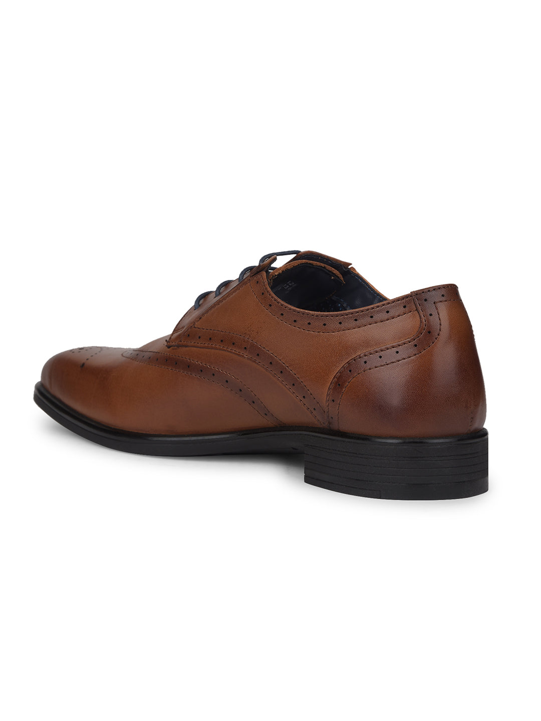 Bata Men Tan Formal Lace-up Derby Shoes - Tan - View 3