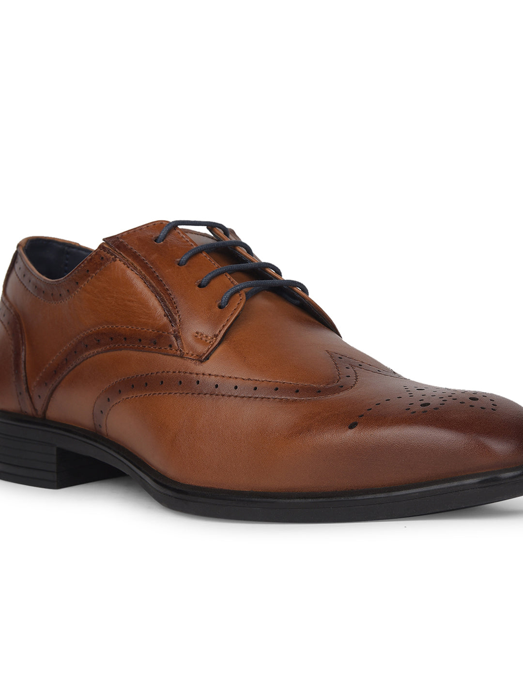 Bata Men Tan Formal Lace-up Derby Shoes - Tan - View 5