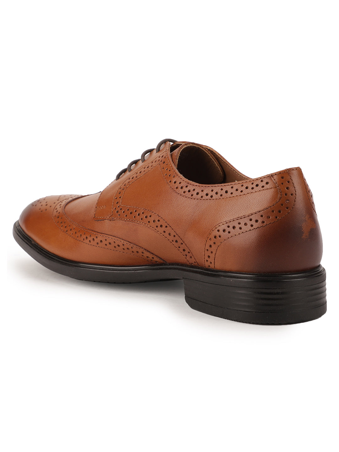 Hush Puppies Men Tan Formal Lace-up Derby Shoes - Tan - View 3