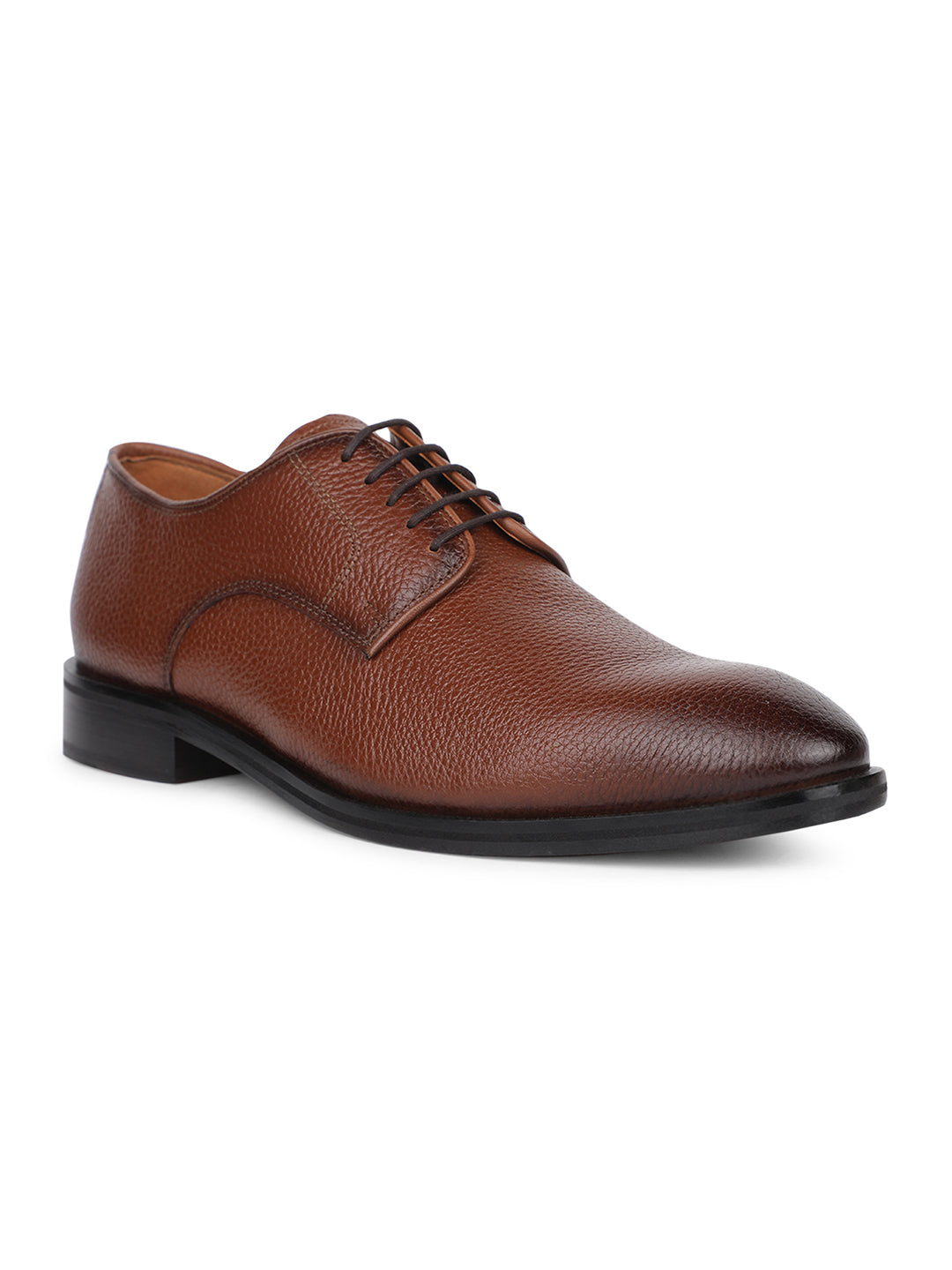 Hush Puppies Men Tan Formal Lace-up Derby Shoes - Tan - View 1