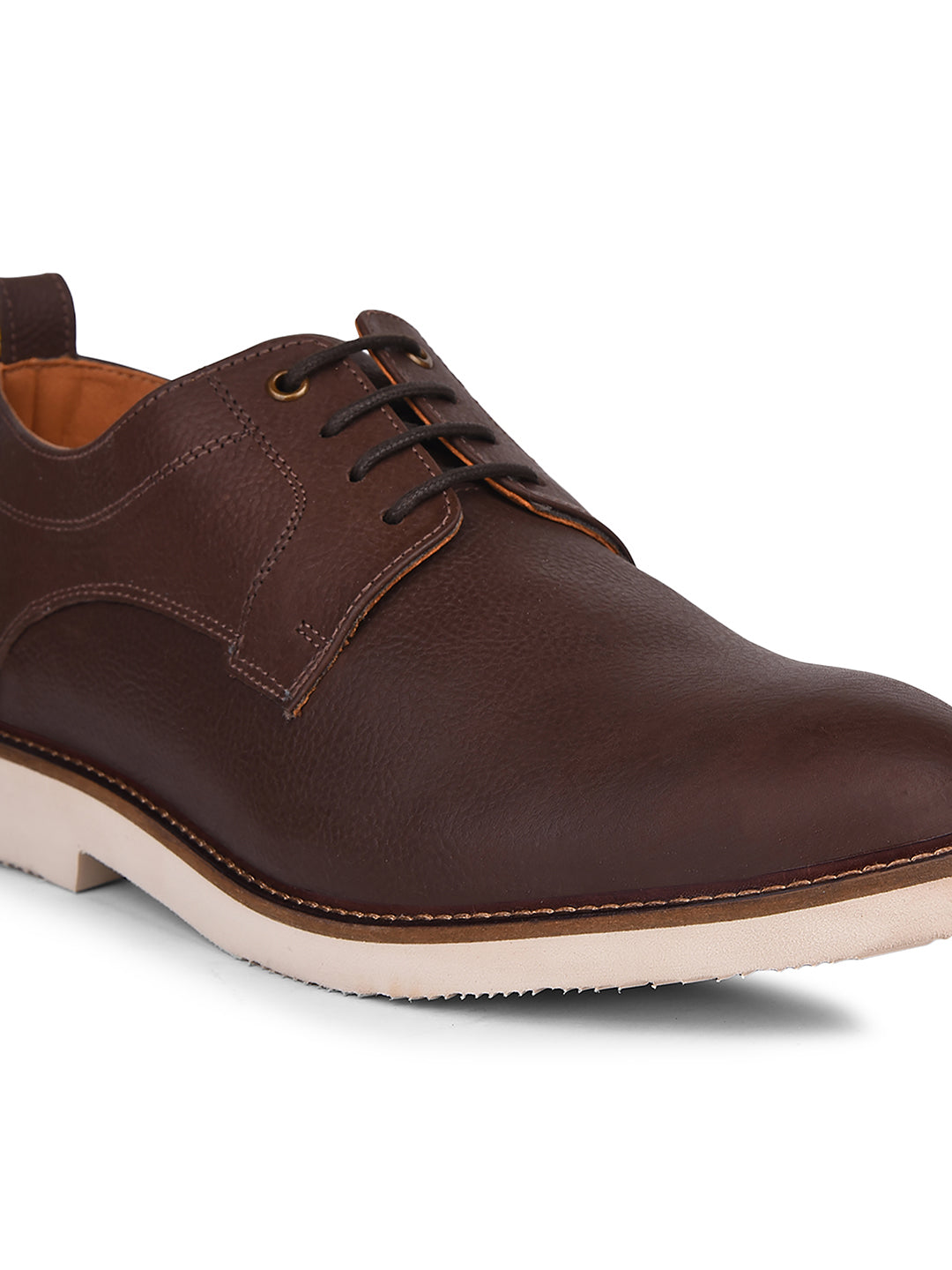 Hush Puppies Men Brown Formal Lace-up Derby Shoes - Brown - View 5
