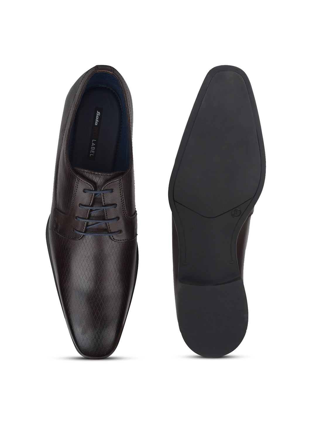 Bata Men Brown Formal Lace-up Derby Shoes - Brown - View 4