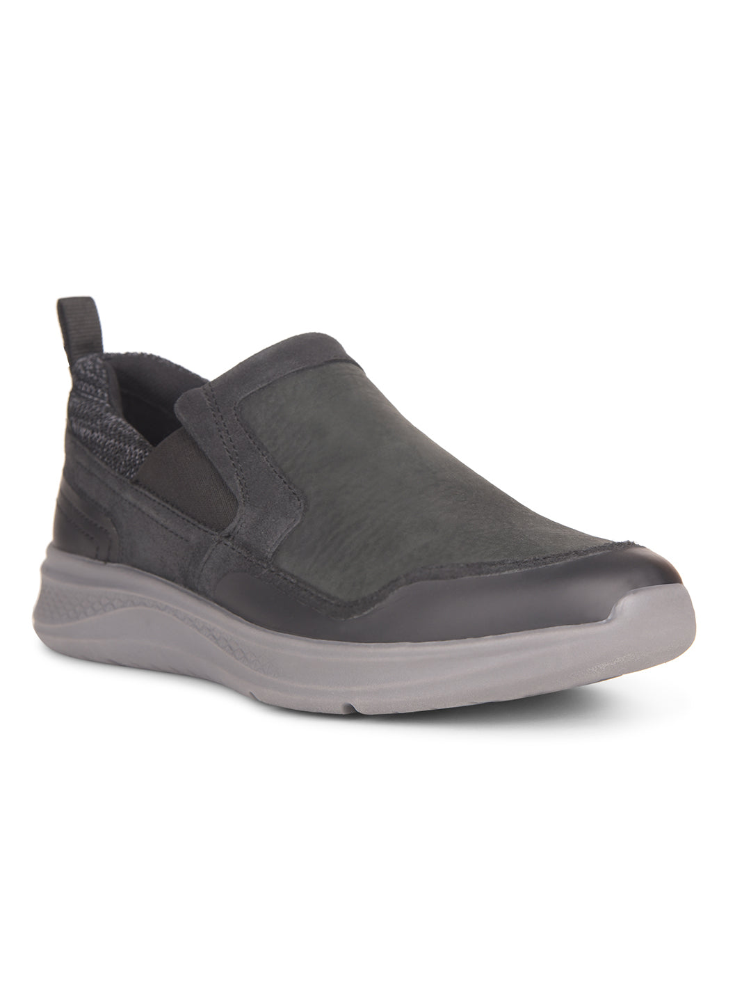 Hush Puppies Men Black Casual Slip-on Shoes - Black - View 1