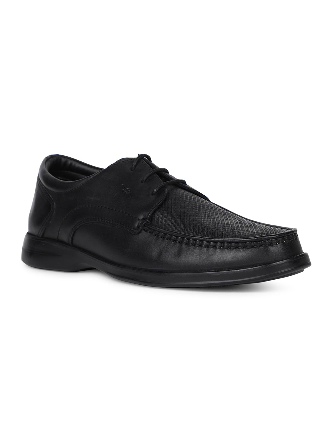 Bata Men Black Formal Lace-up Derby Shoes - Black - View 1