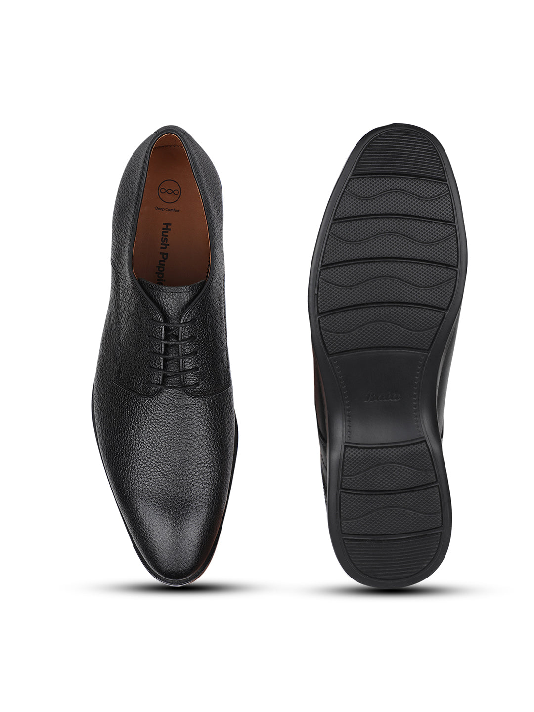 Hush Puppies Men Black Formal Lace-up Derby Shoes - Black - View 4