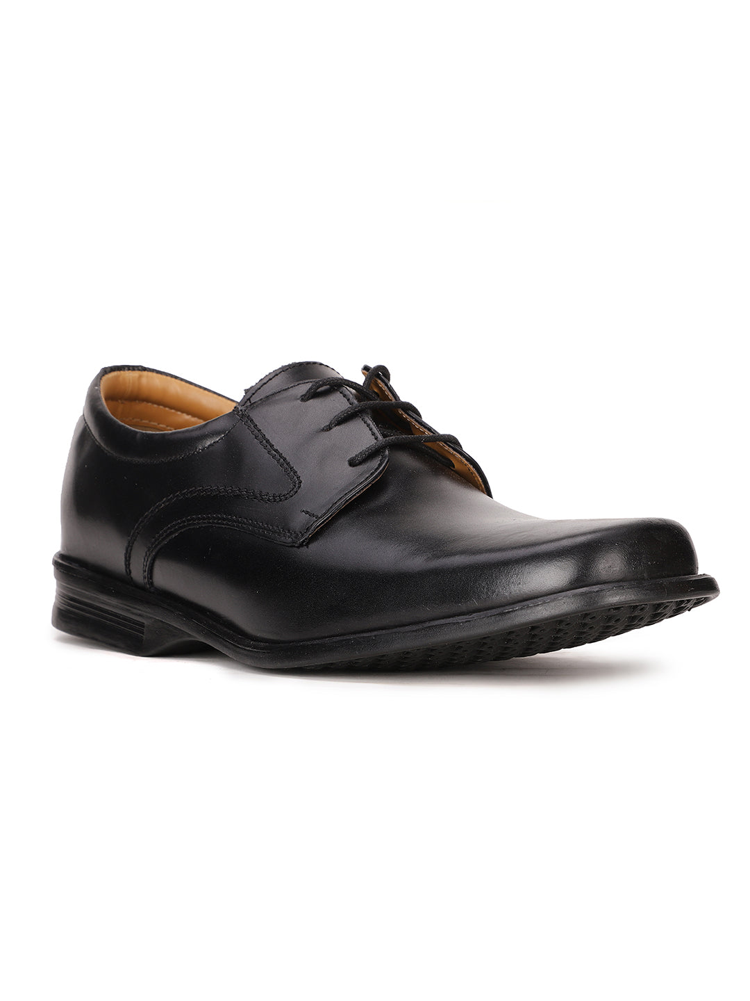 Bata Men Black Formal Lace-up Derby Shoes - Black - View 1
