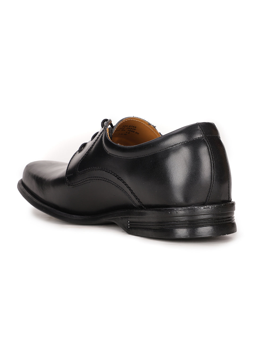 Bata Men Black Formal Lace-up Derby Shoes - Black - View 3