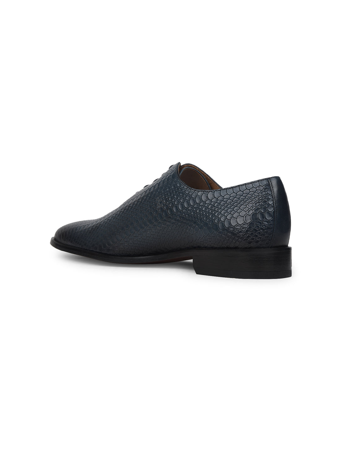 Hush Puppies Men Navy Blue Formal Lace-up Derby Shoes - Navy Blue - View 3