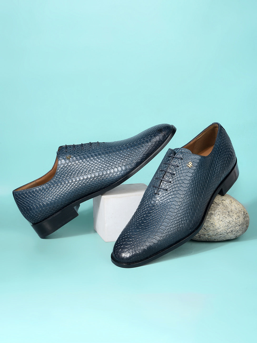 Hush Puppies Men Navy Blue Formal Lace-up Derby Shoes - Navy Blue - View 6