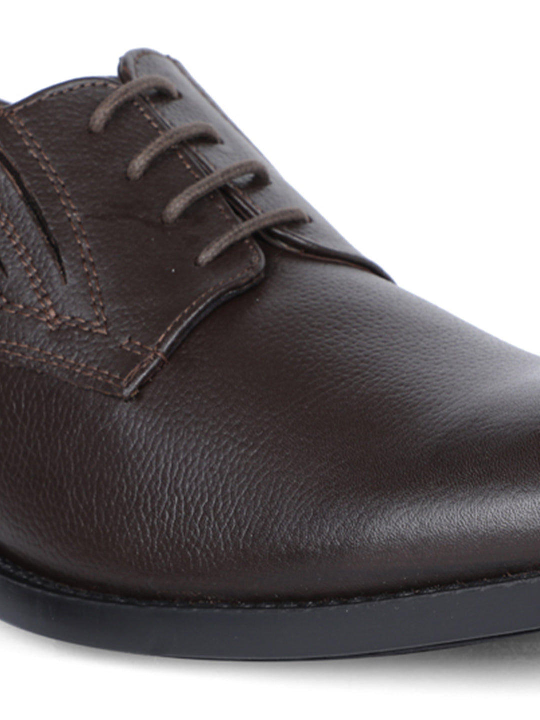 Bata Men Brown Formal Lace-up Derby Shoes - Brown - View 5