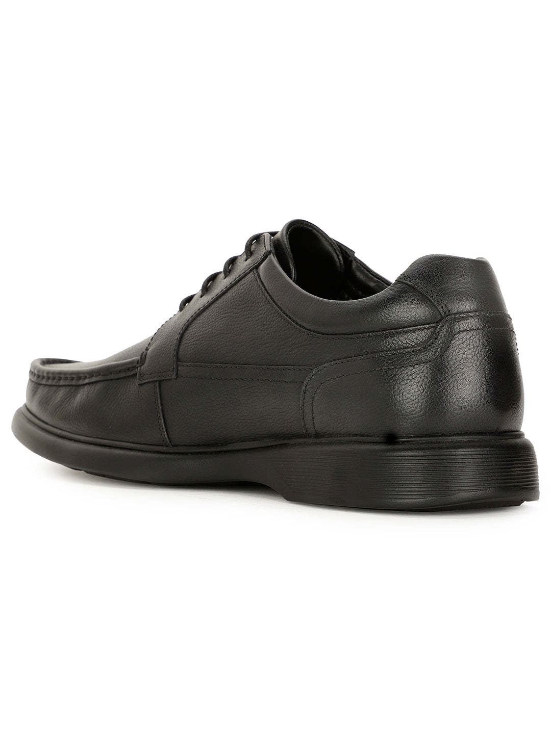 Bata Men Black Formal Lace-up Derby Shoes - Black - View 3