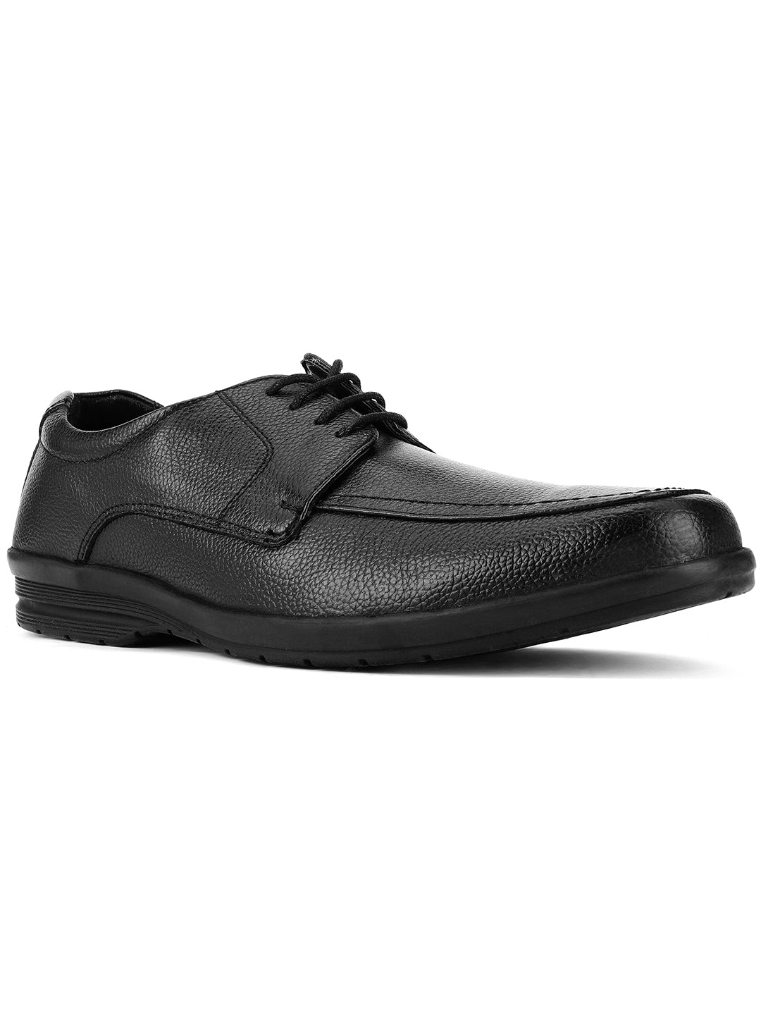 Bata Men Black Formal Lace-up Derby Shoes - Black - View 1