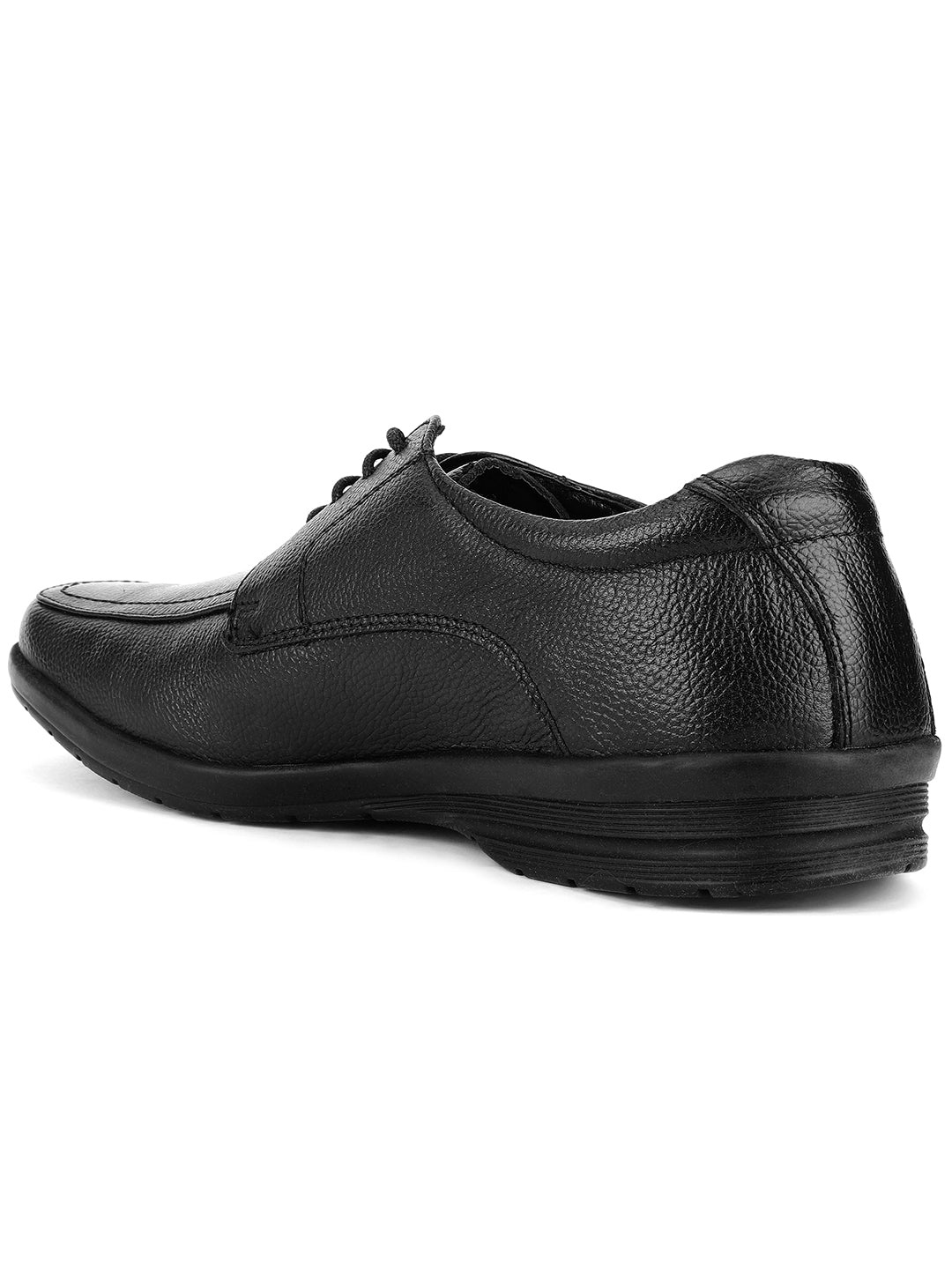 Bata Men Black Formal Lace-up Derby Shoes - Black - View 3