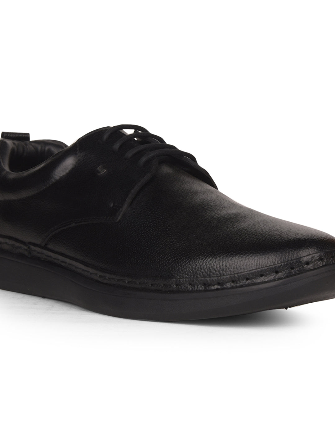 Bata Men Black Formal Lace-up Derby Shoes - Black - View 5