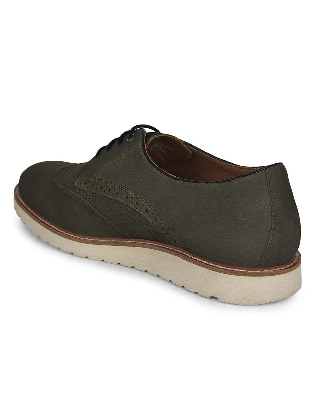 Hush Puppies Men Olive Casual Lace-up Shoes - Olive - View 3