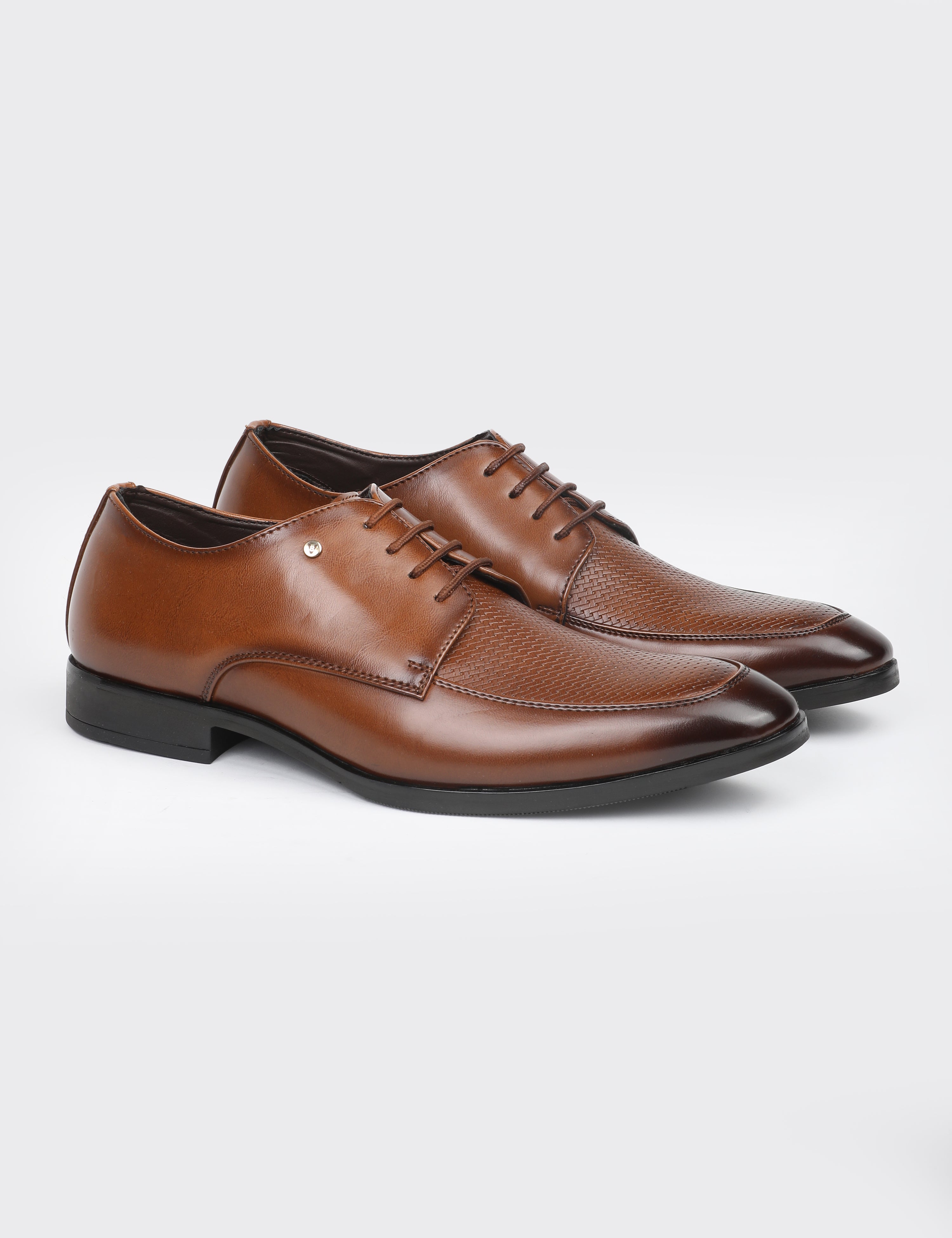 The Aura Tan Men Apron Toe Derby V8 By Ruosh