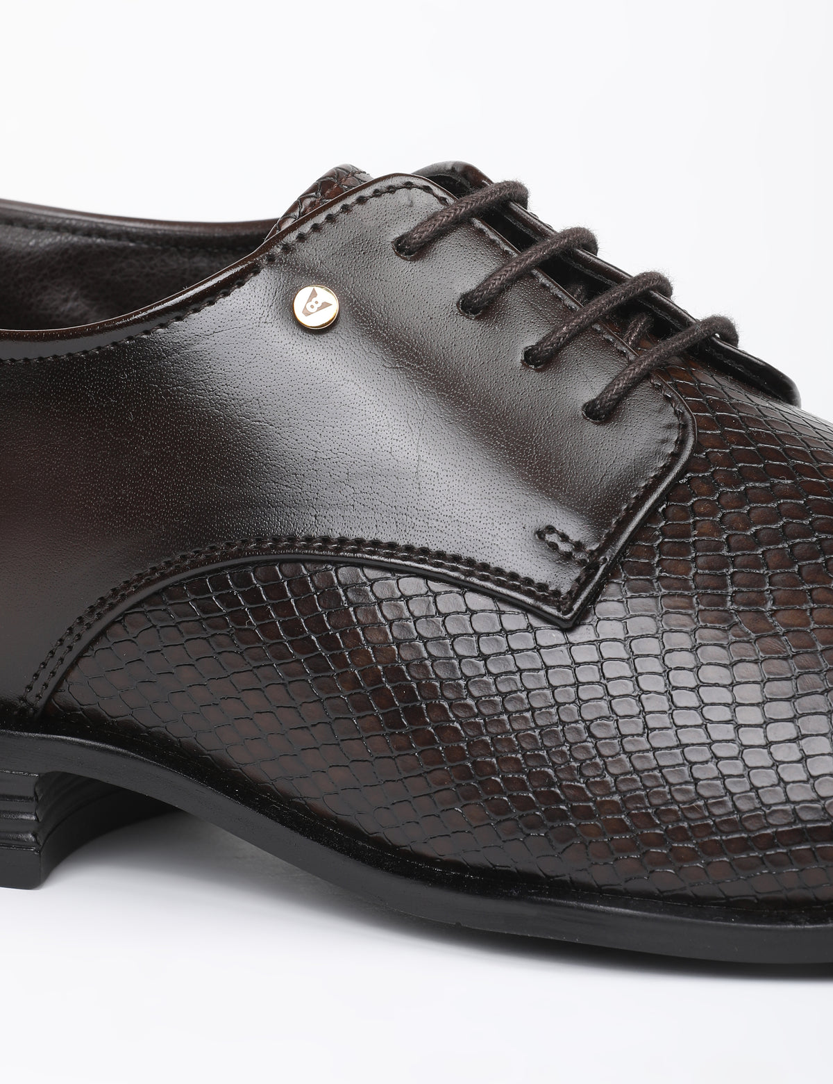 The Jonas Brown Men Textured Derby V8 By Ruosh