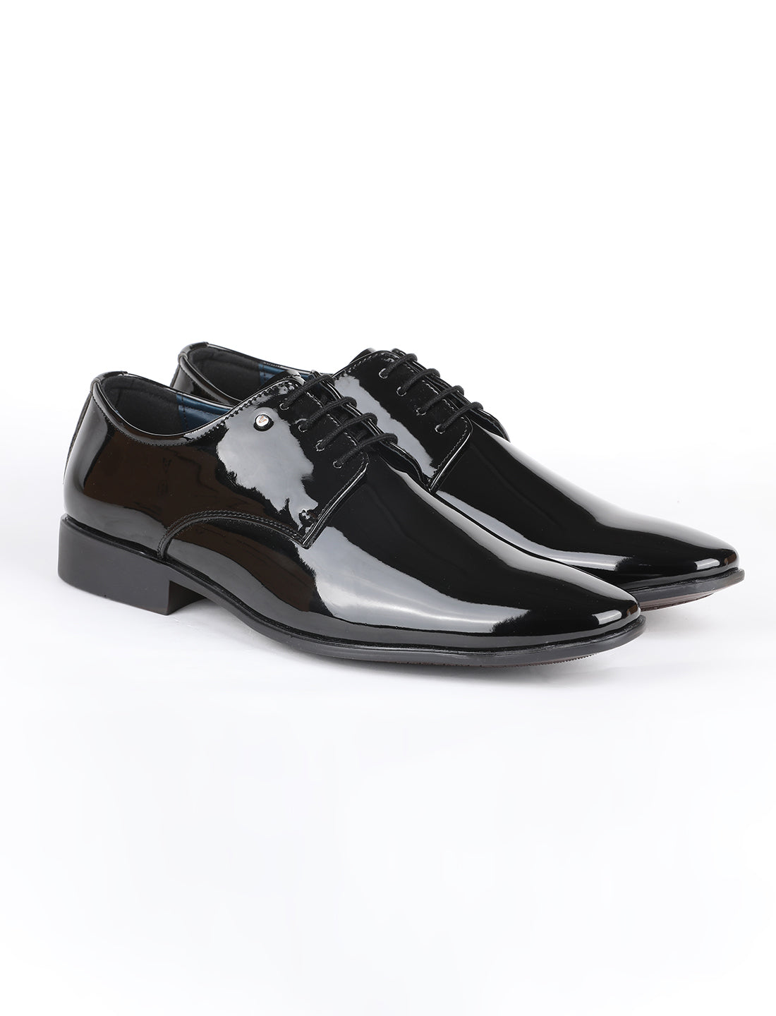 The Imperio Black Men Occasion Patent Derby V8 By Ruosh