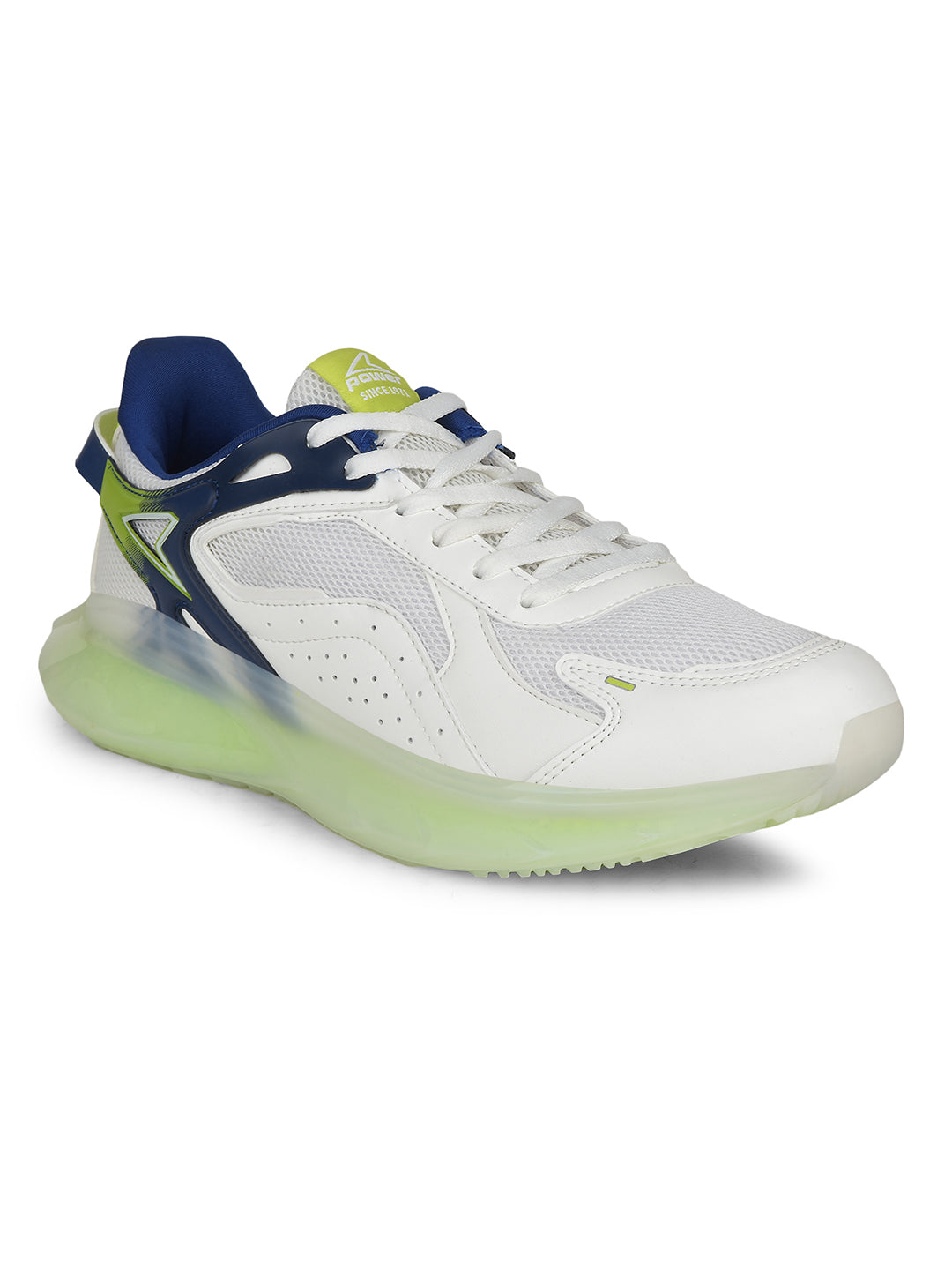 Power Men Silver Lace-up Oxford Sports Shoes - Silver - View 1