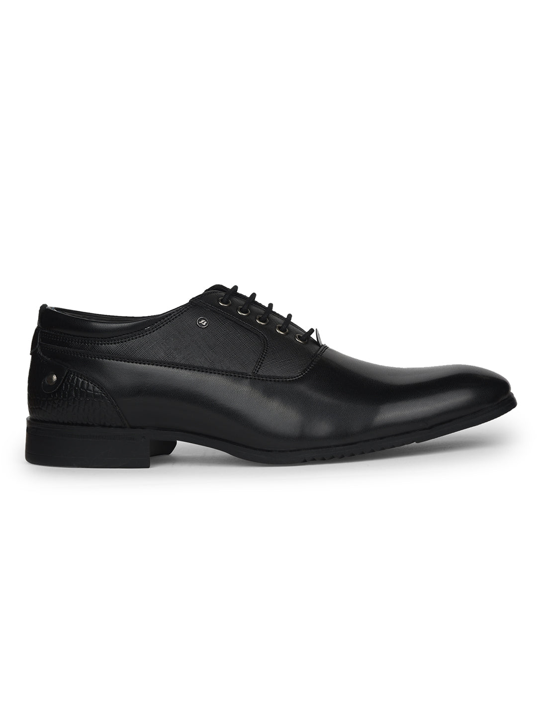 Bata Men Black Formal Lace-up Oxford Shoes - Black - View 2