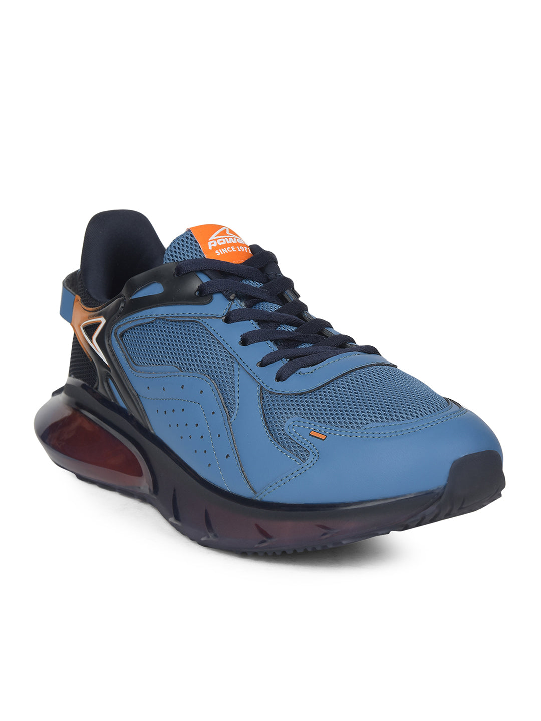 Power Men Blue Lace-up Oxford Sports Shoes - Blue - View 1