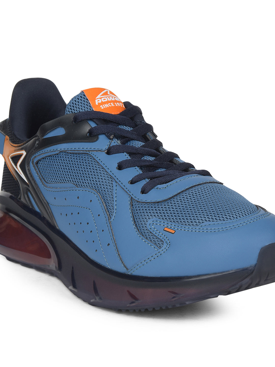 Power Men Blue Lace-up Oxford Sports Shoes - Blue - View 5