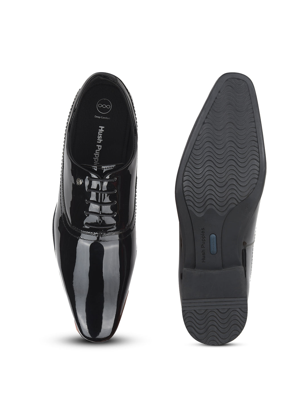 Hush Puppies Men Black Formal Lace-up Oxford Shoes - Black - View 4