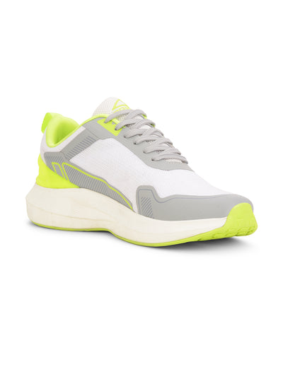 Power Men White Lace-up Oxford Sports Shoes - White - View 1