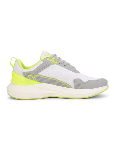Power Men White Lace-up Oxford Sports Shoes - White - View 2