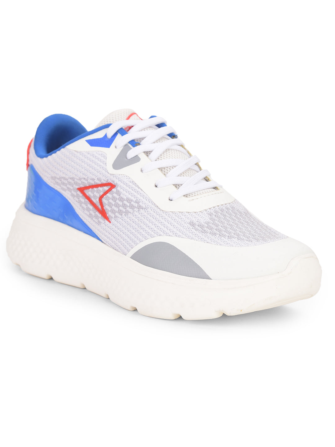 Power Men White Lace-up Oxford Sports Shoes - White - View 1
