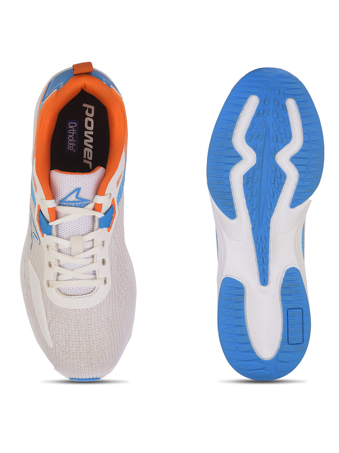 Power Men White Lace-up Oxford Sports Shoes - White - View 4