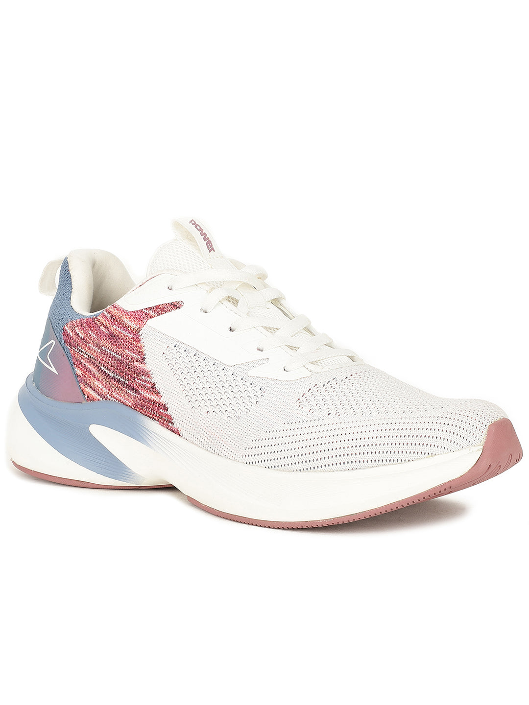 Power Men White Lace-up Oxford Sports Shoes - White - View 1