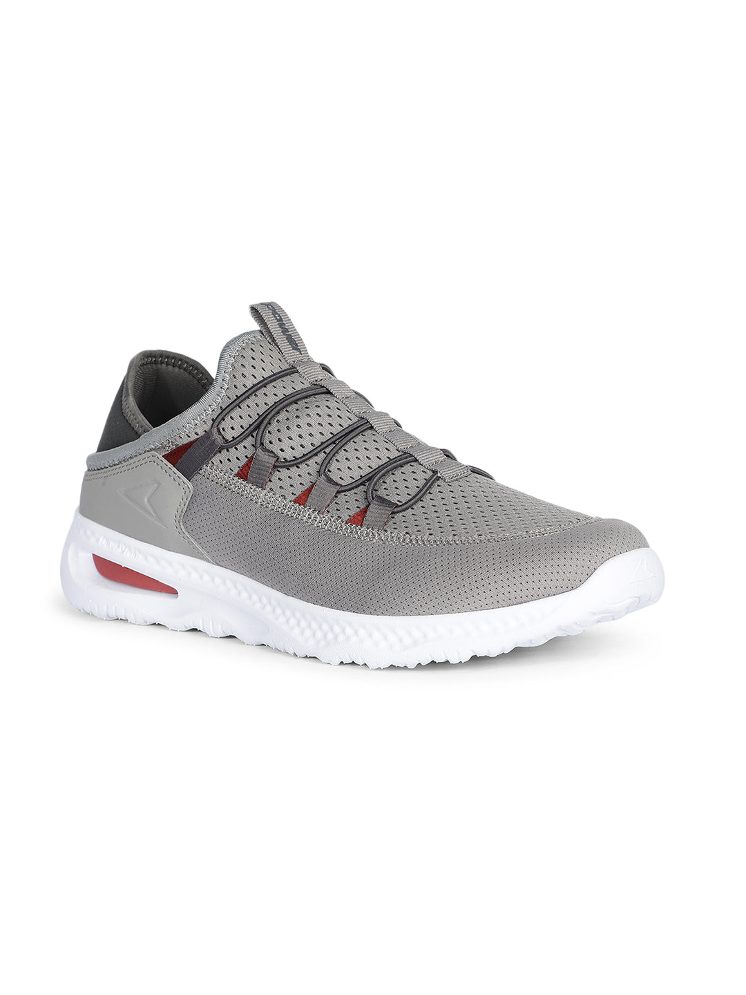 Power Men Grey Lace-up Oxford Sports Shoes - Grey - View 1