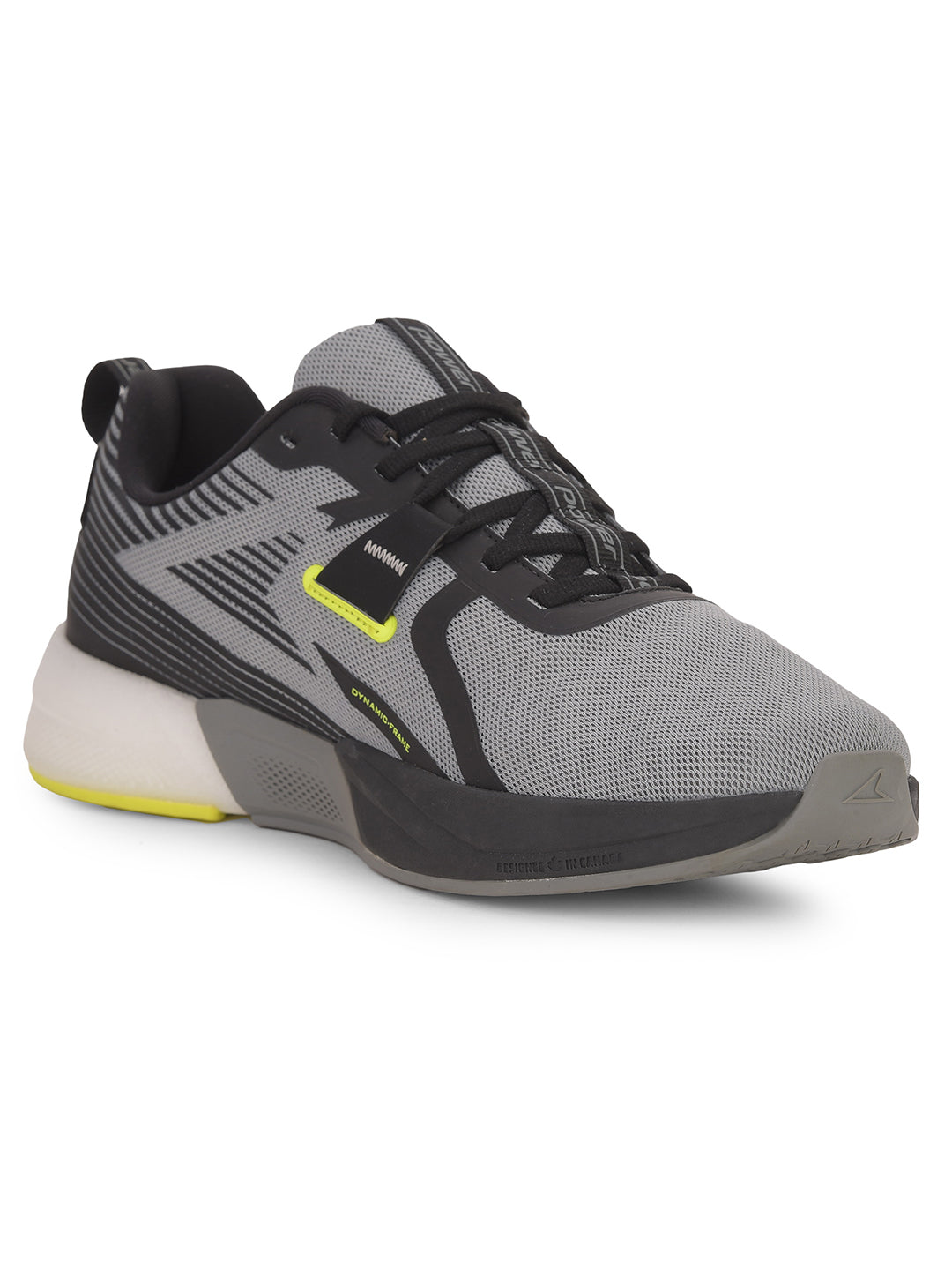 Power Men Grey Lace-up Oxford Sports Shoes - Grey - View 1