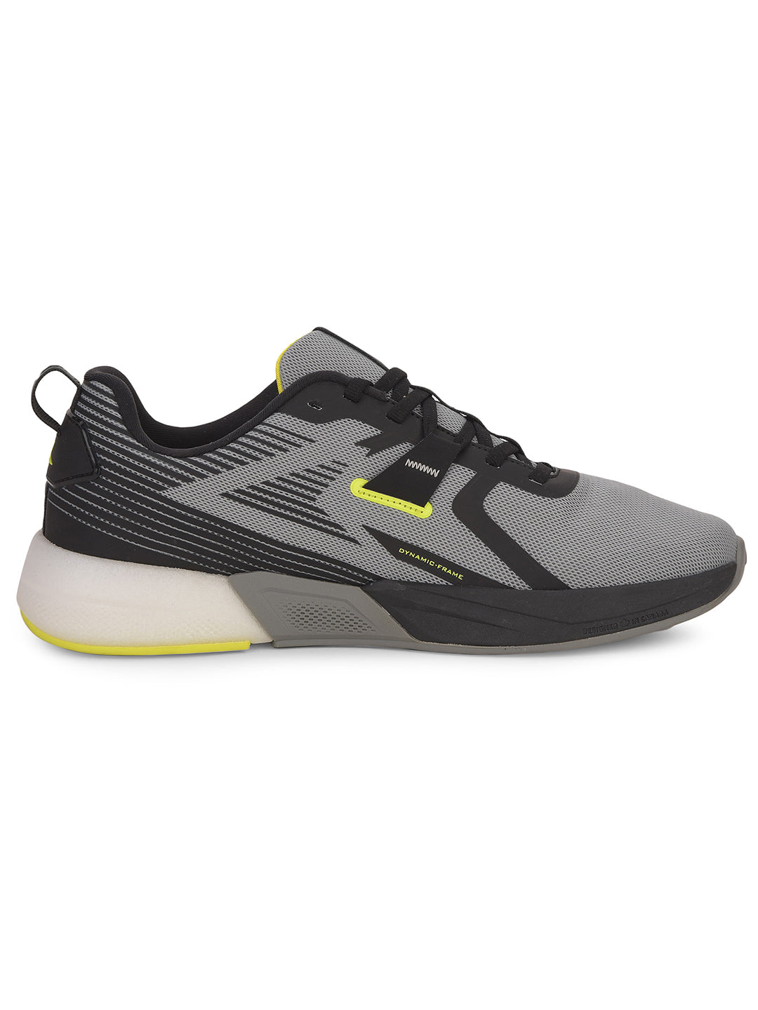 Power Men Grey Lace-up Oxford Sports Shoes - Grey - View 2