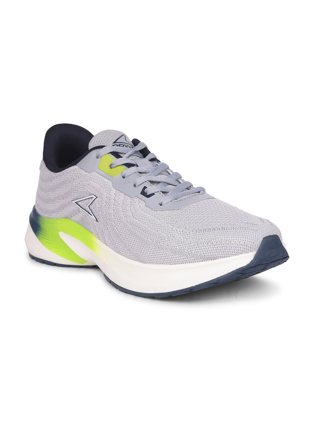 Power Men Grey Lace-up Oxford Sports Shoes - Grey - View 1