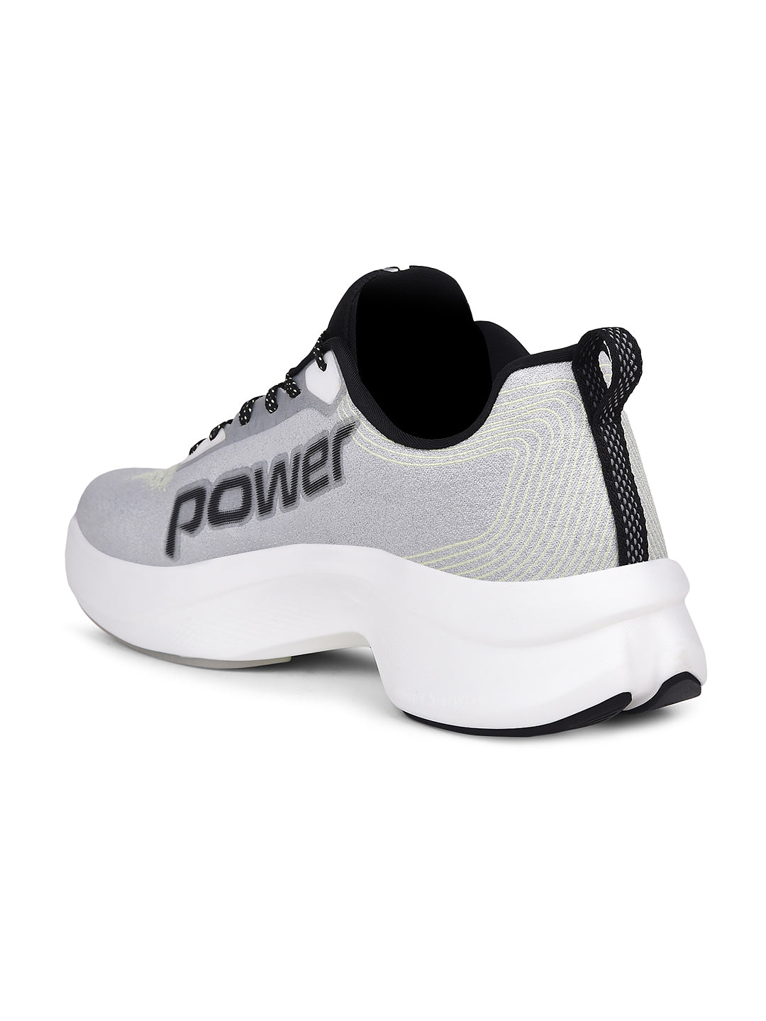 Power Men Grey Lace-up Oxford Sports Shoes - Grey - View 3