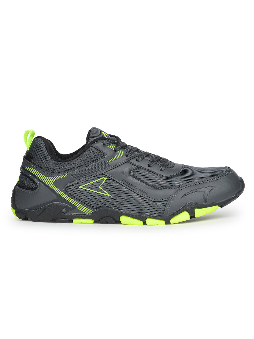 Power Men Dark Grey Lace-up Oxford Sports Shoes - Dark Grey - View 2
