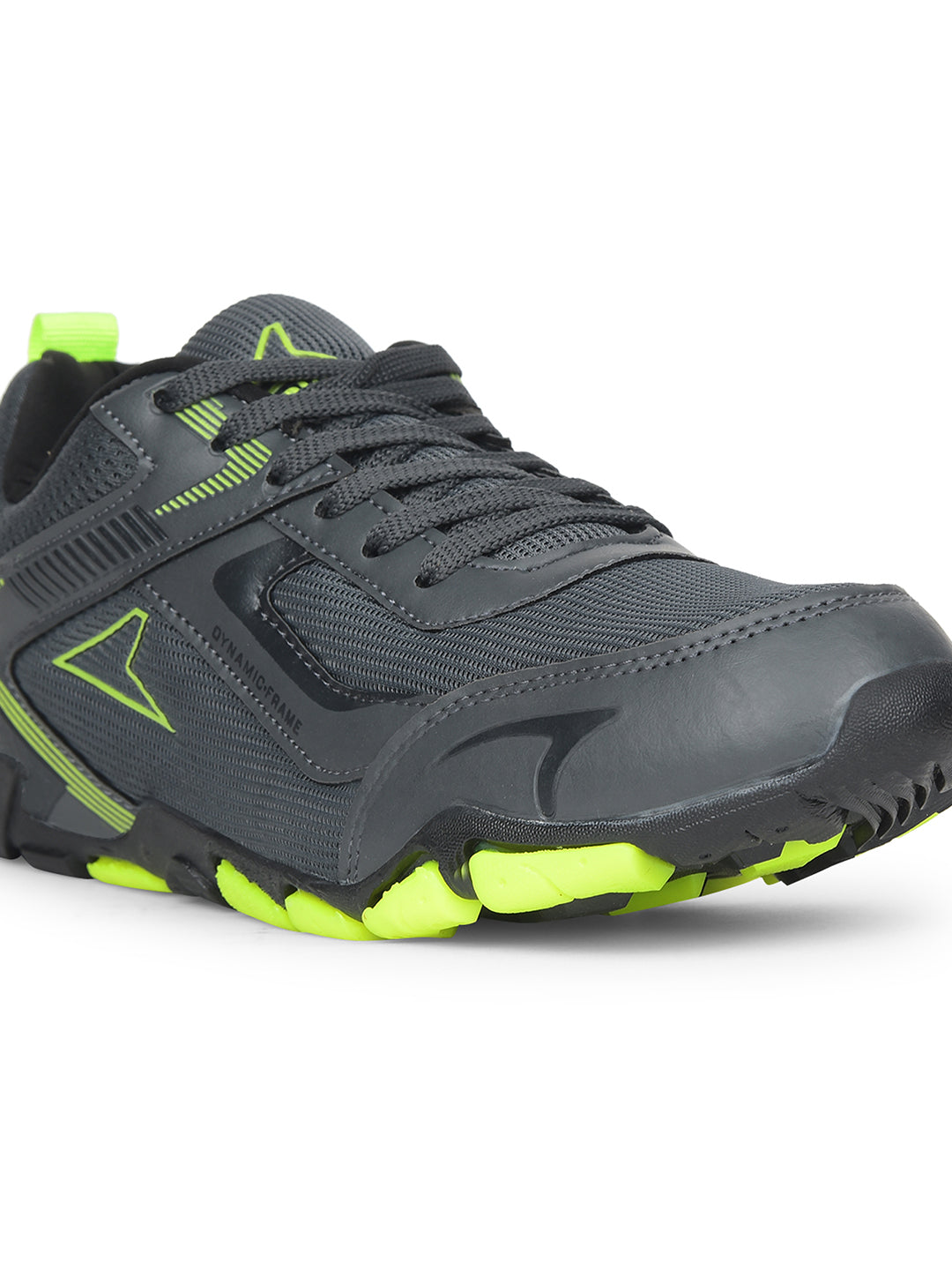Power Men Dark Grey Lace-up Oxford Sports Shoes - Dark Grey - View 5