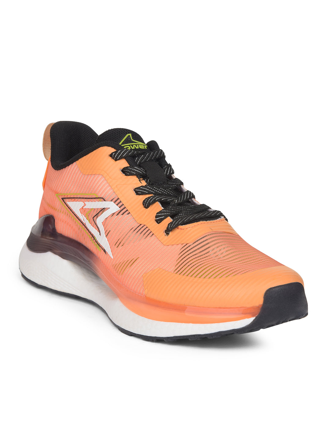 Power Men Orange Lace-up Oxford Sports Shoes - Orange - View 1
