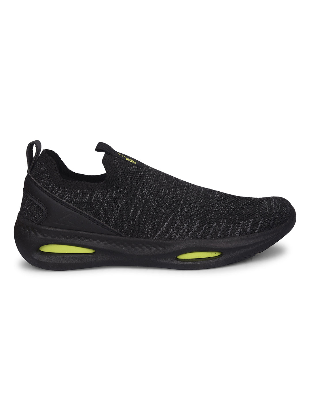 Power Men Black Lace-up Oxford Sports Shoes - Black - View 2