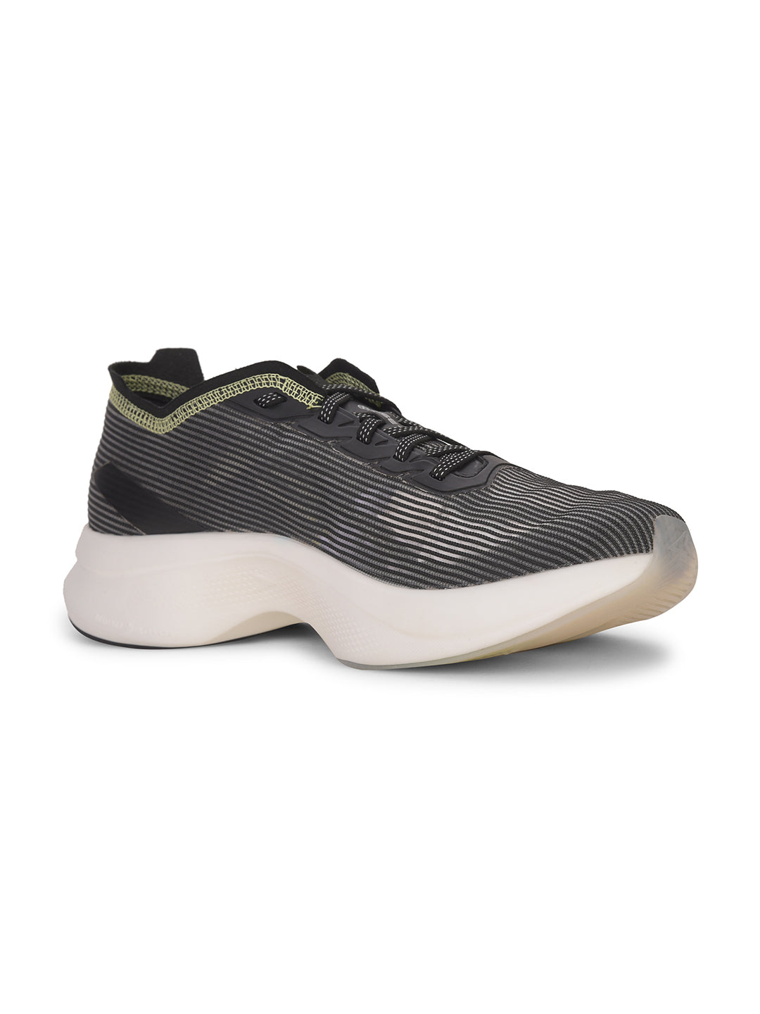 Power Men Black Lace-up Oxford Sports Shoes - Black - View 1