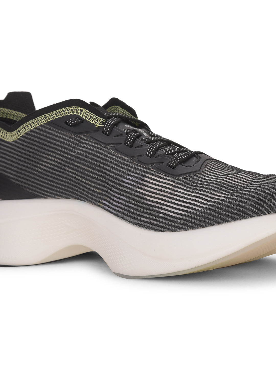 Power Men Black Lace-up Oxford Sports Shoes - Black - View 5