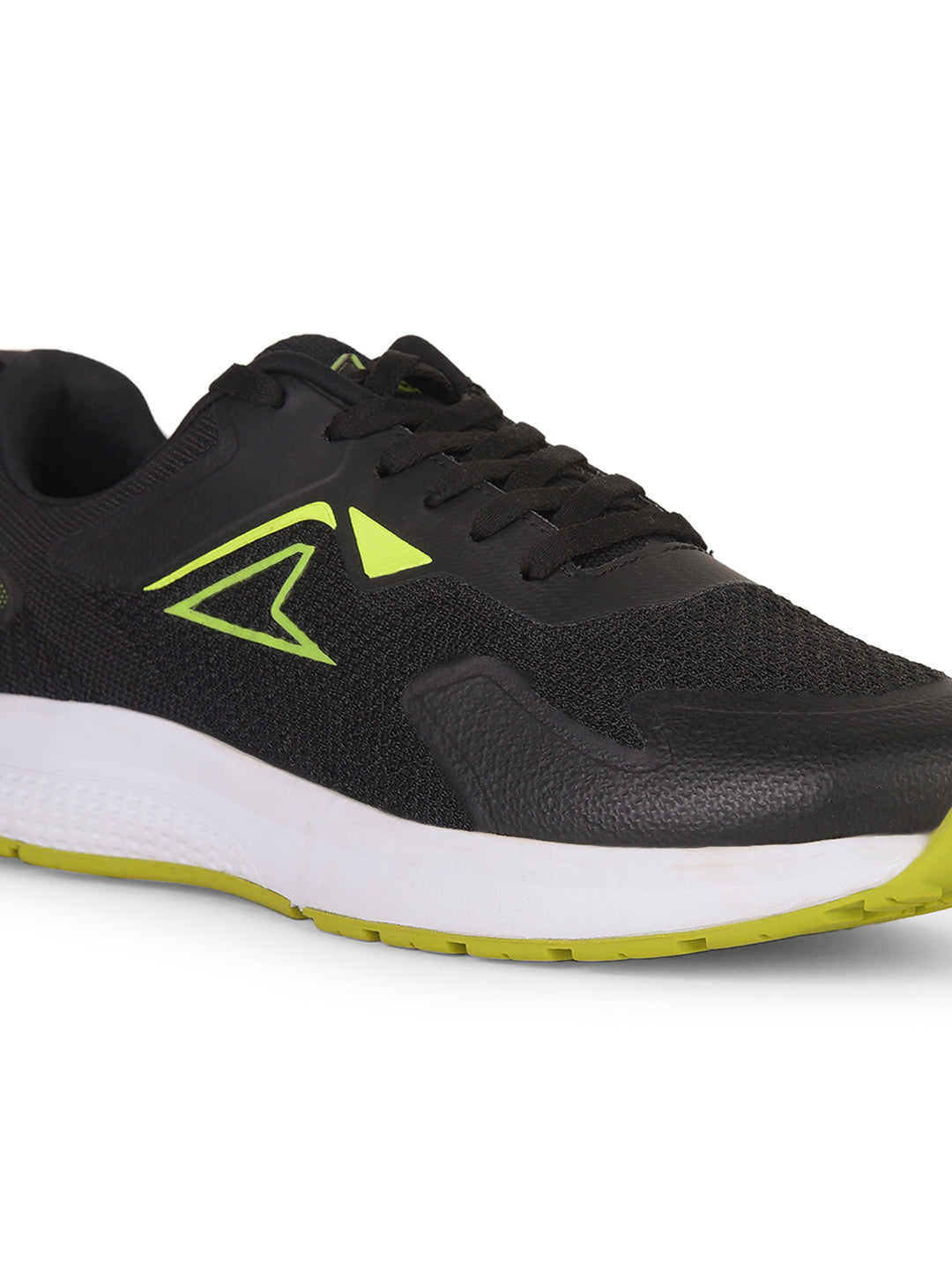 Power Men Black Lace-up Oxford Sports Shoes - Black - View 5