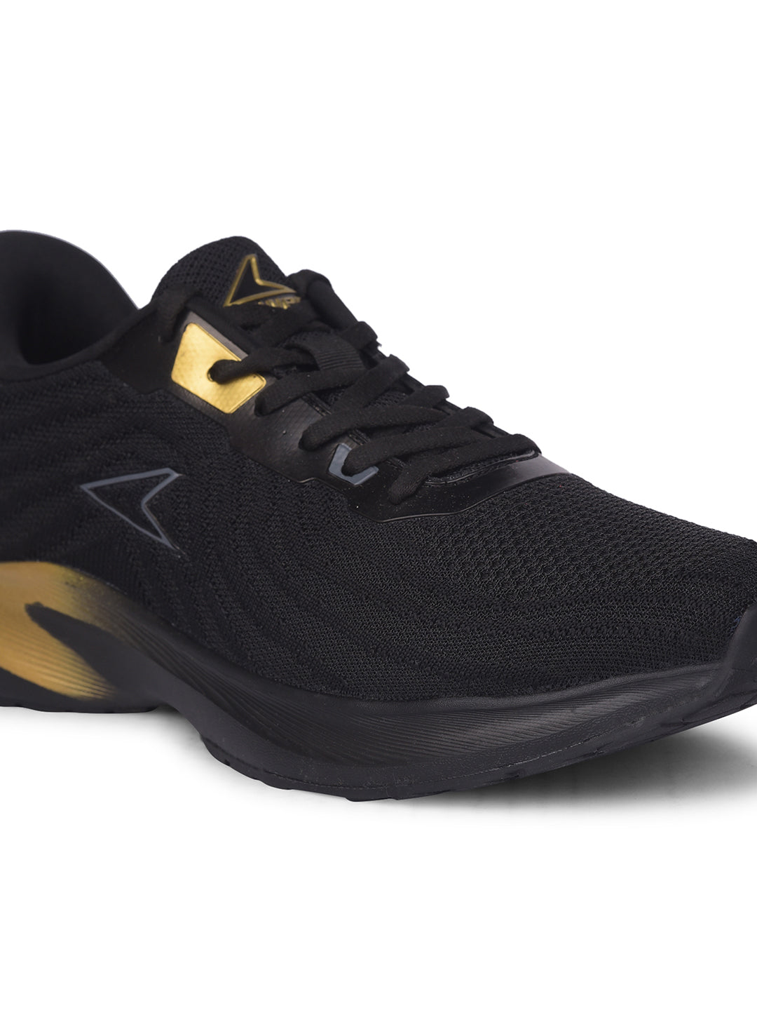 Power Men Black Lace-up Oxford Sports Shoes - Black - View 5