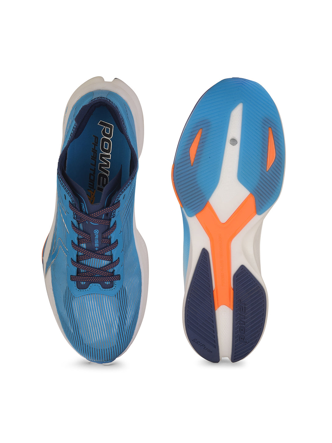 Power Men Blue Lace-up Oxford Sports Shoes - Blue - View 4