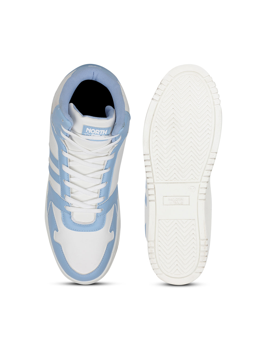 North Star Men White Casual Ankle Length Lace-up Sneakers - White - View 4