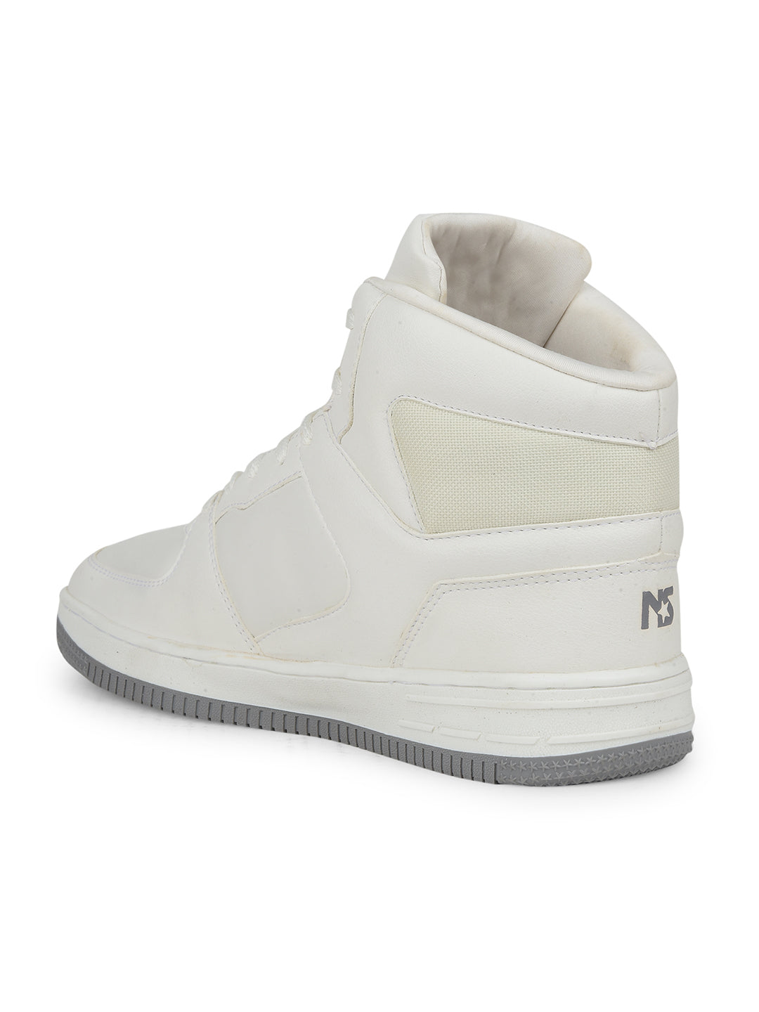 North Star Men White Casual Ankle Length Lace-up Sneakers - White - View 3