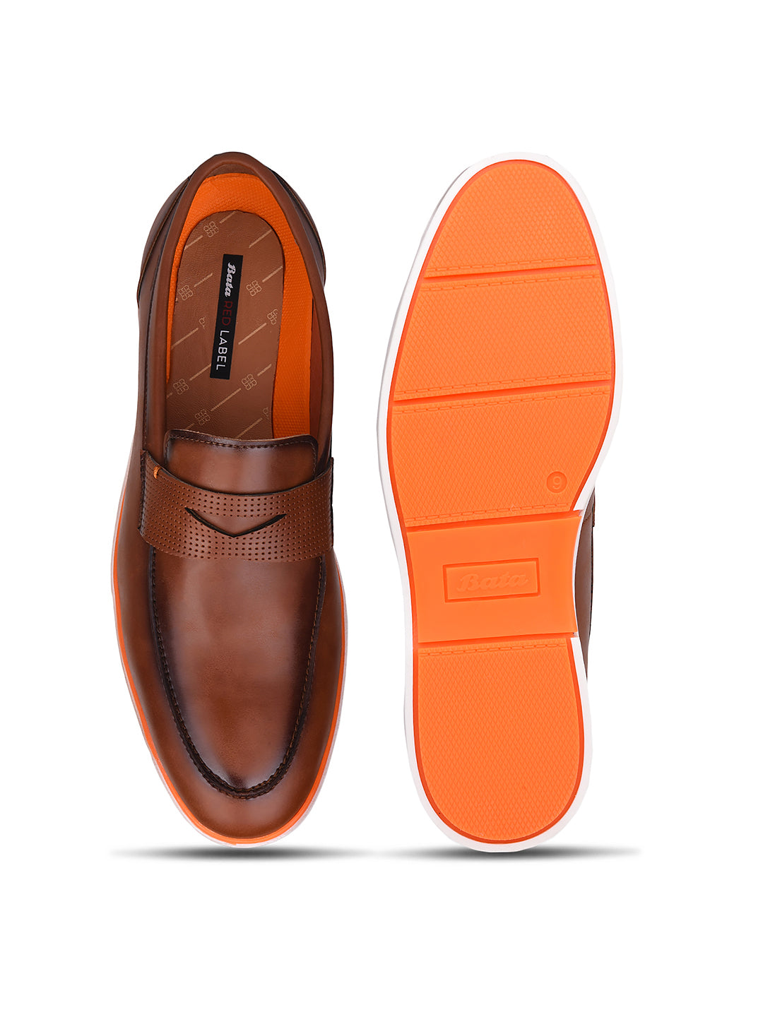 Bata Men Tan Casual Slip-on Loafers - Tan - View 4