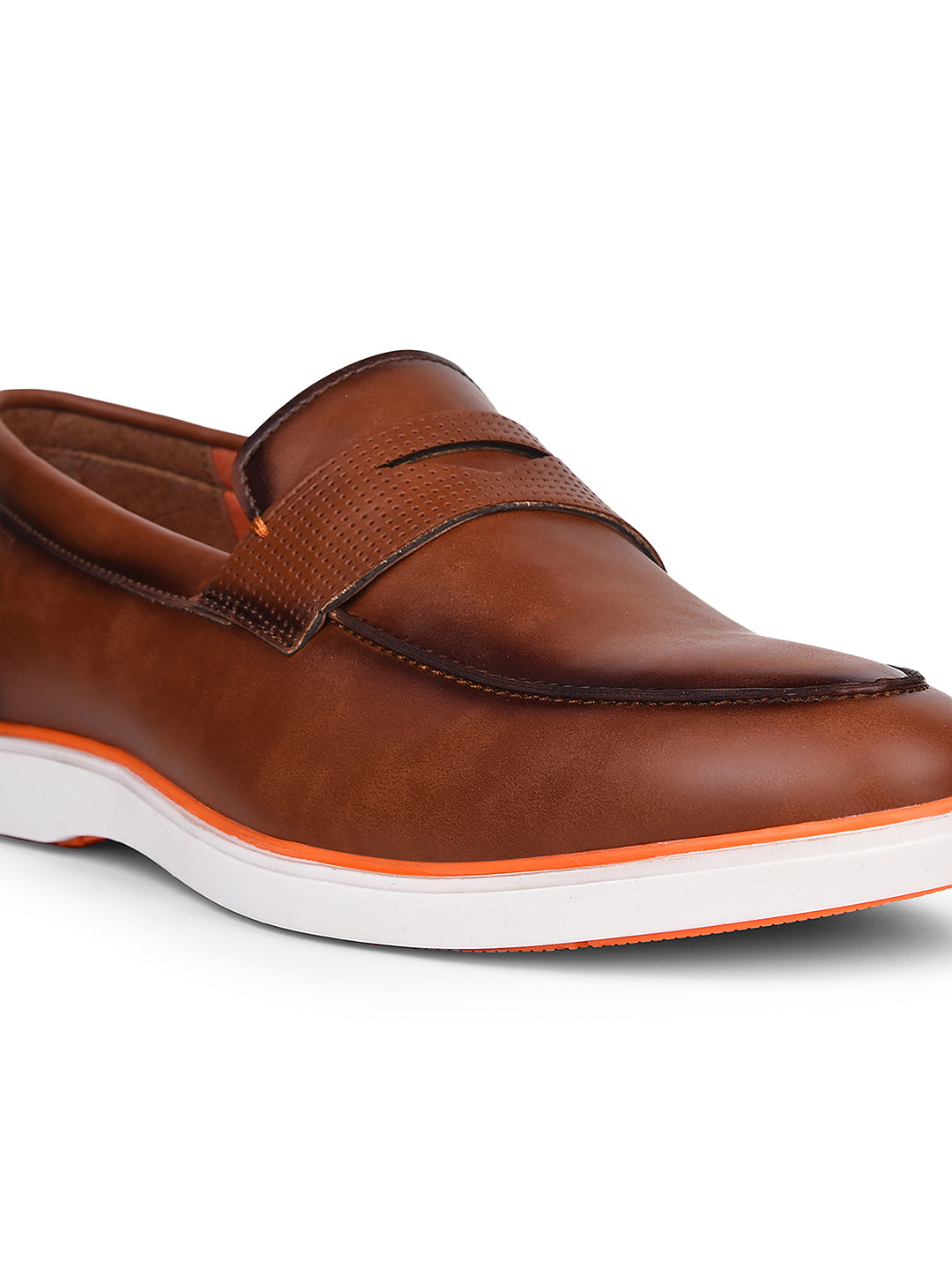 Bata Men Tan Casual Slip-on Loafers - Tan - View 5